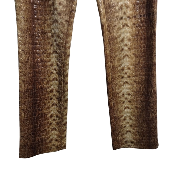Nelli Women's Brown Animal Print Pants Size Large L - Picture 6 of 12